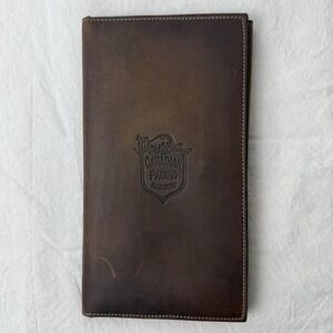 VTG Canadian Pacific Railway Leather Travel Wallet 1970s CPR Rail Ephemera Rare